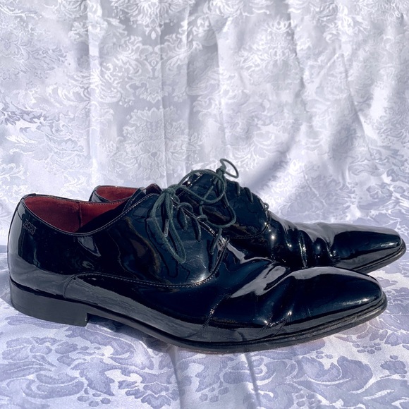 hugo boss patent leather shoes